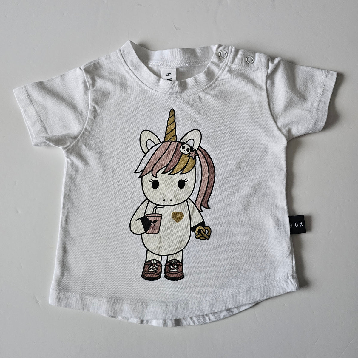 Hux Unicorn T-shirt (minor flaw) - Size 3-6m