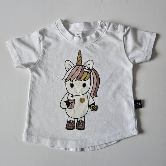 Hux Unicorn T-shirt (minor flaw) - Size 3-6m