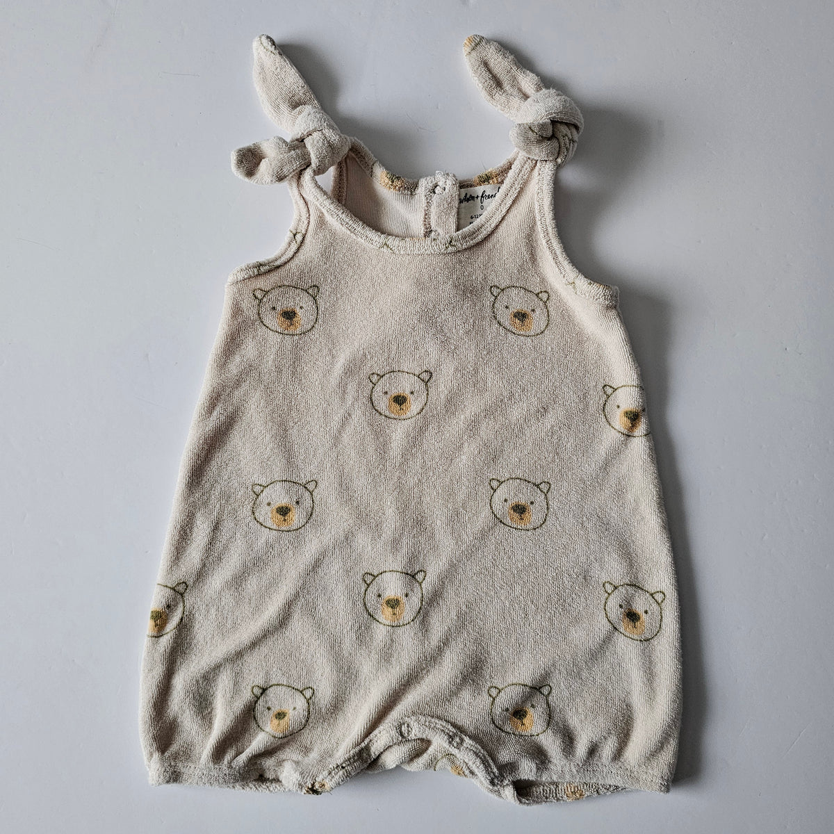 Wilson & Frenchy Terry Cotton Romper - Size 6-12m