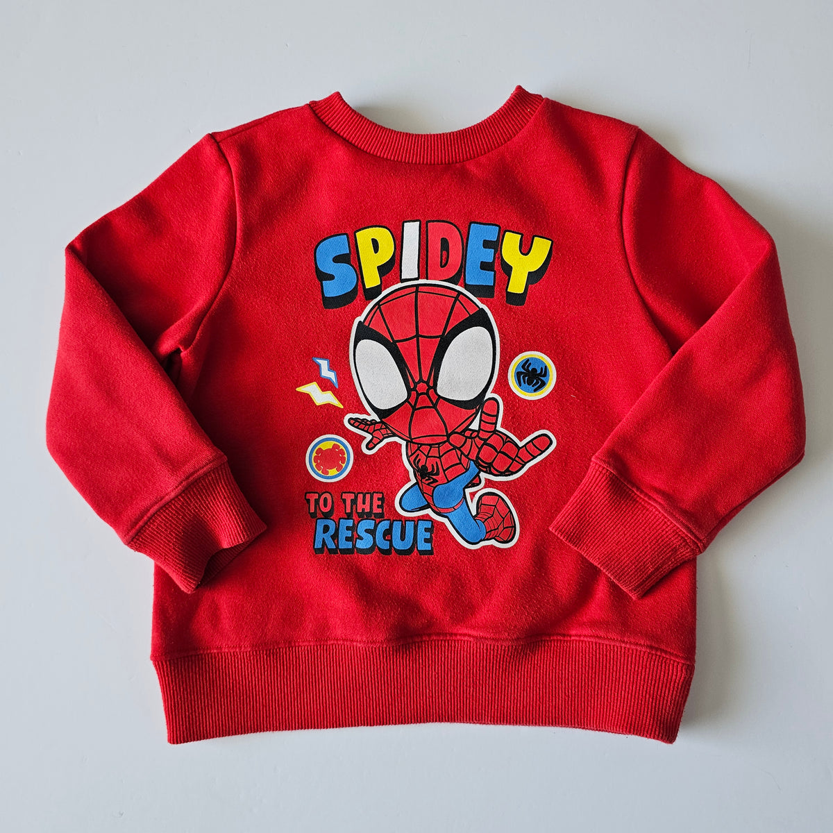 Spidey Sweatshirt (minor flaw) - Size 3-4