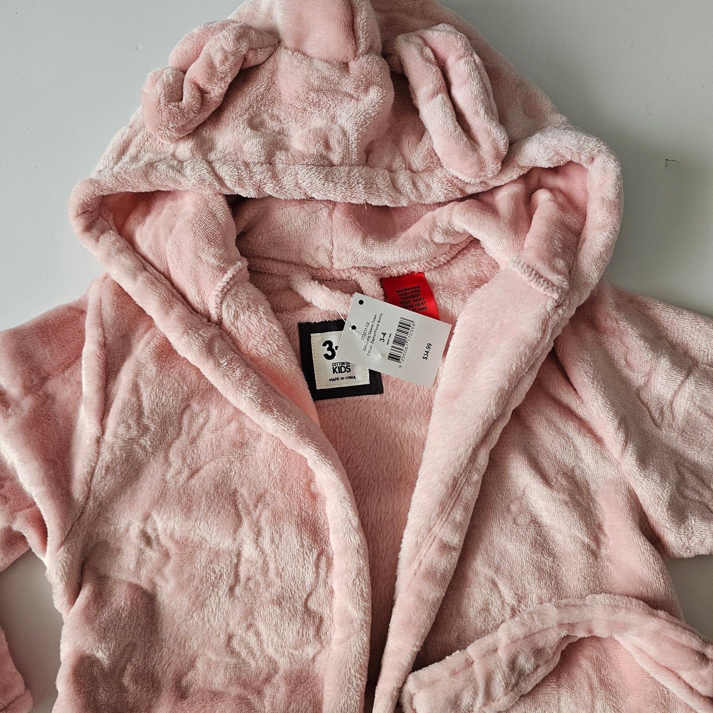 Cotton on Kids Bunny Dressing Gown *BNWT* - Size 3-4