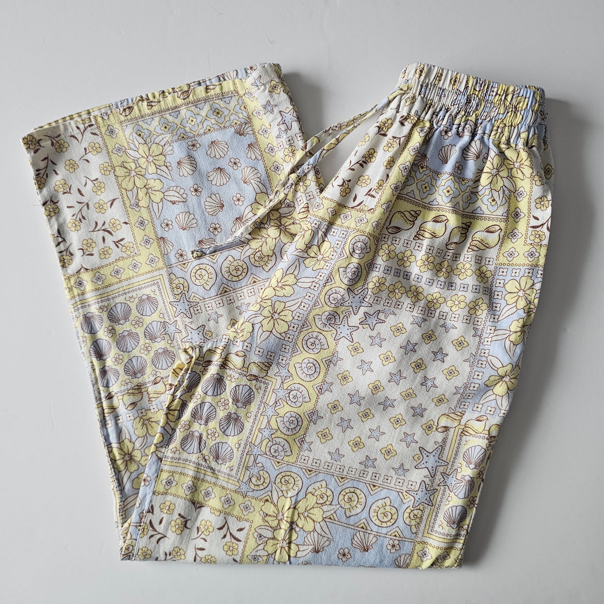 Switch Linen Blend Sea Shell Pants - Size 8