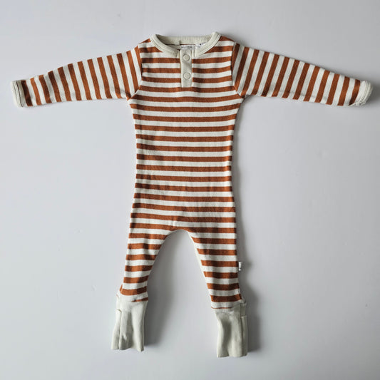 Snuggle Hunny Ribbed Onsie - Size 0-3m