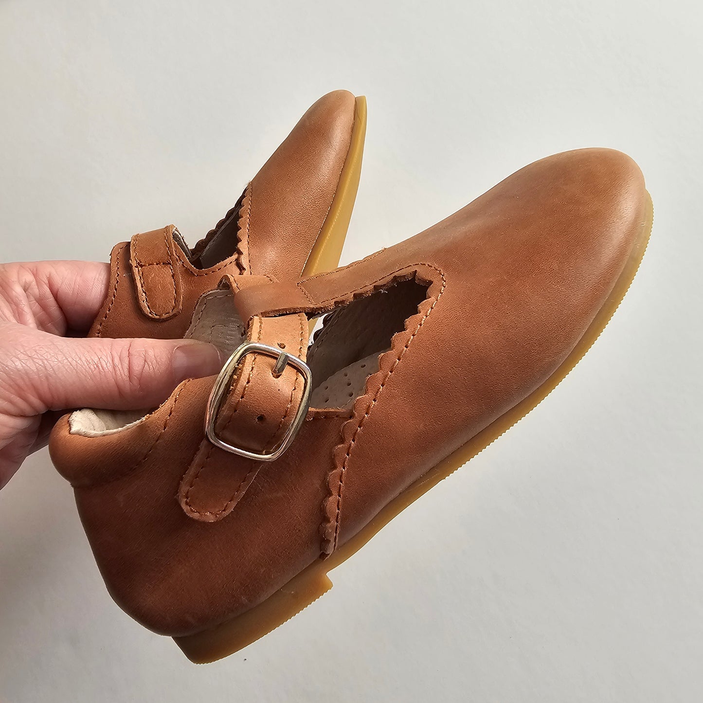 Indi & Co Leather T-Bar Shoes - Size 11 US