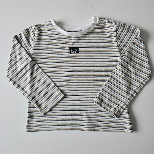 Animal Crackers Stripe Top - Size 2 (best fit)