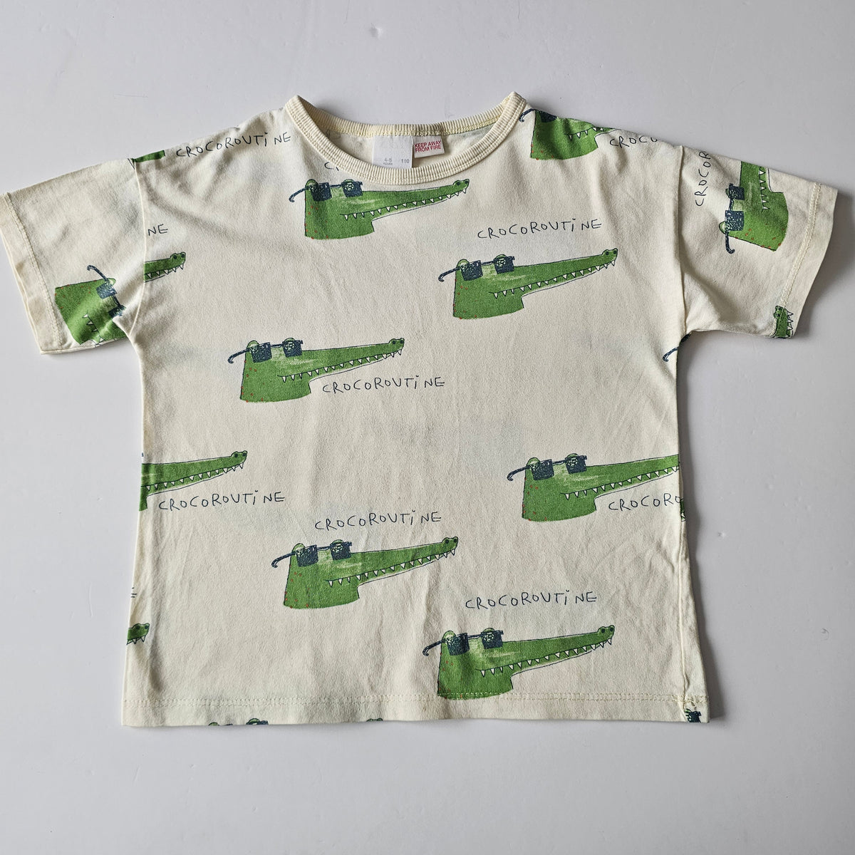 Zara Crocodile T-shirt - Size 4-5