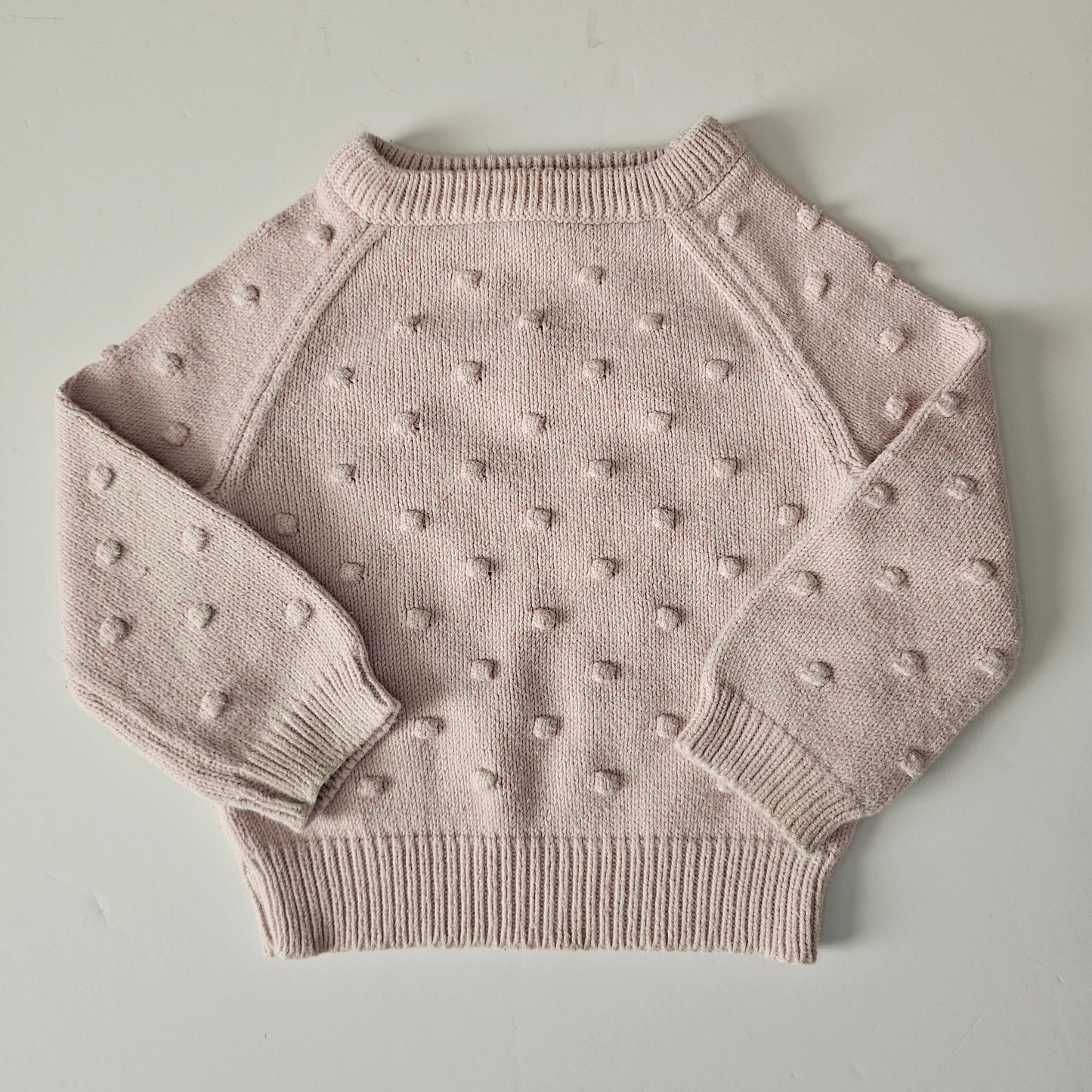 Jamie Kay Old Rose Fleck Dotty Knit Jumper - Size 1 (best fit)