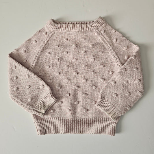 Jamie Kay Old Rose Fleck Dotty Knit Jumper - Size 1 (best fit)
