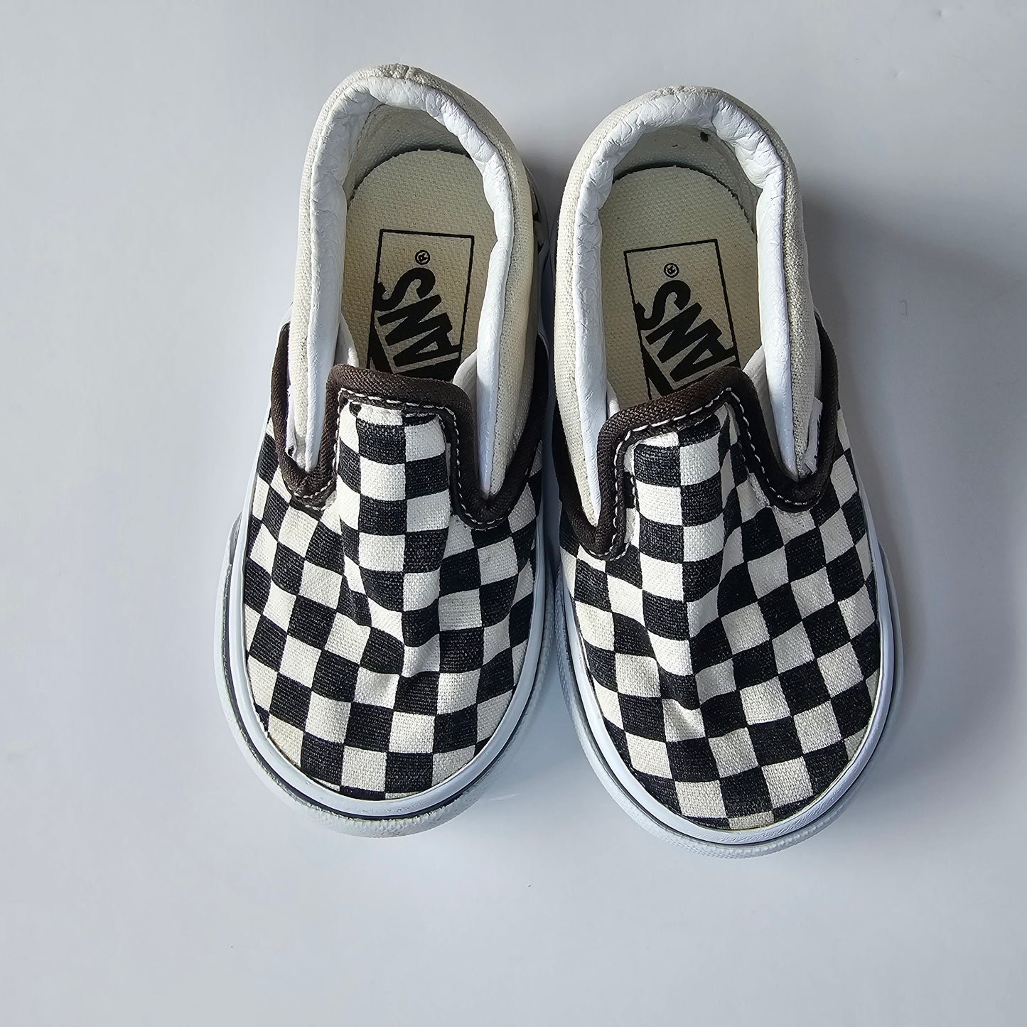 Checkerboard Slip-On Vans  - Size 5 US Toddler
