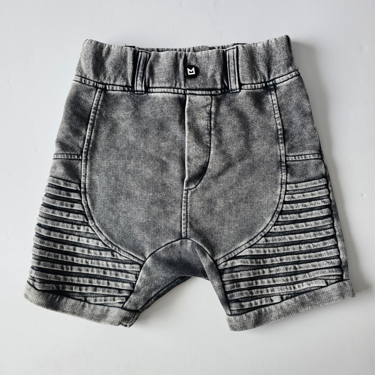 Minikid Acid Wash Shorts - Size 5-6