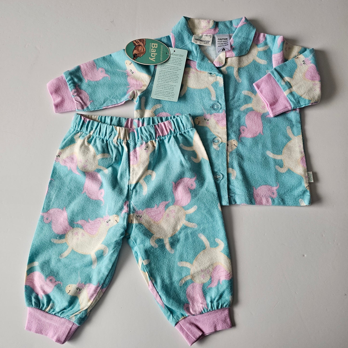 Peter Alexander Flanelette Unicron PJ Set *BNWT* - Size 6-12m
