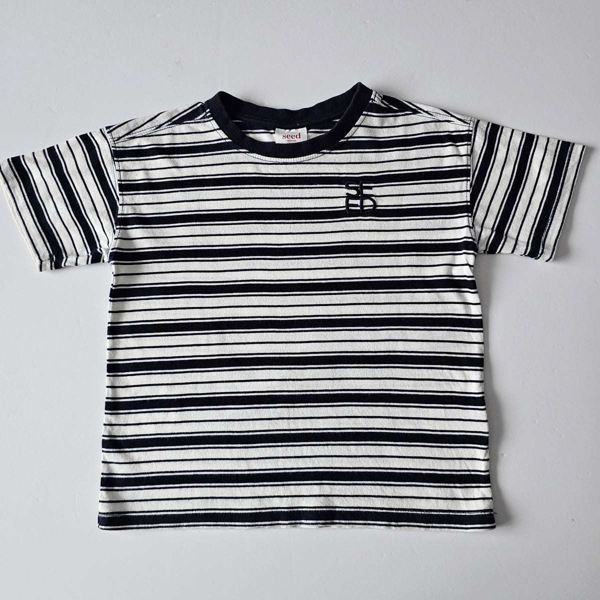 Seed Logo Stripe T-shirt - Size 5
