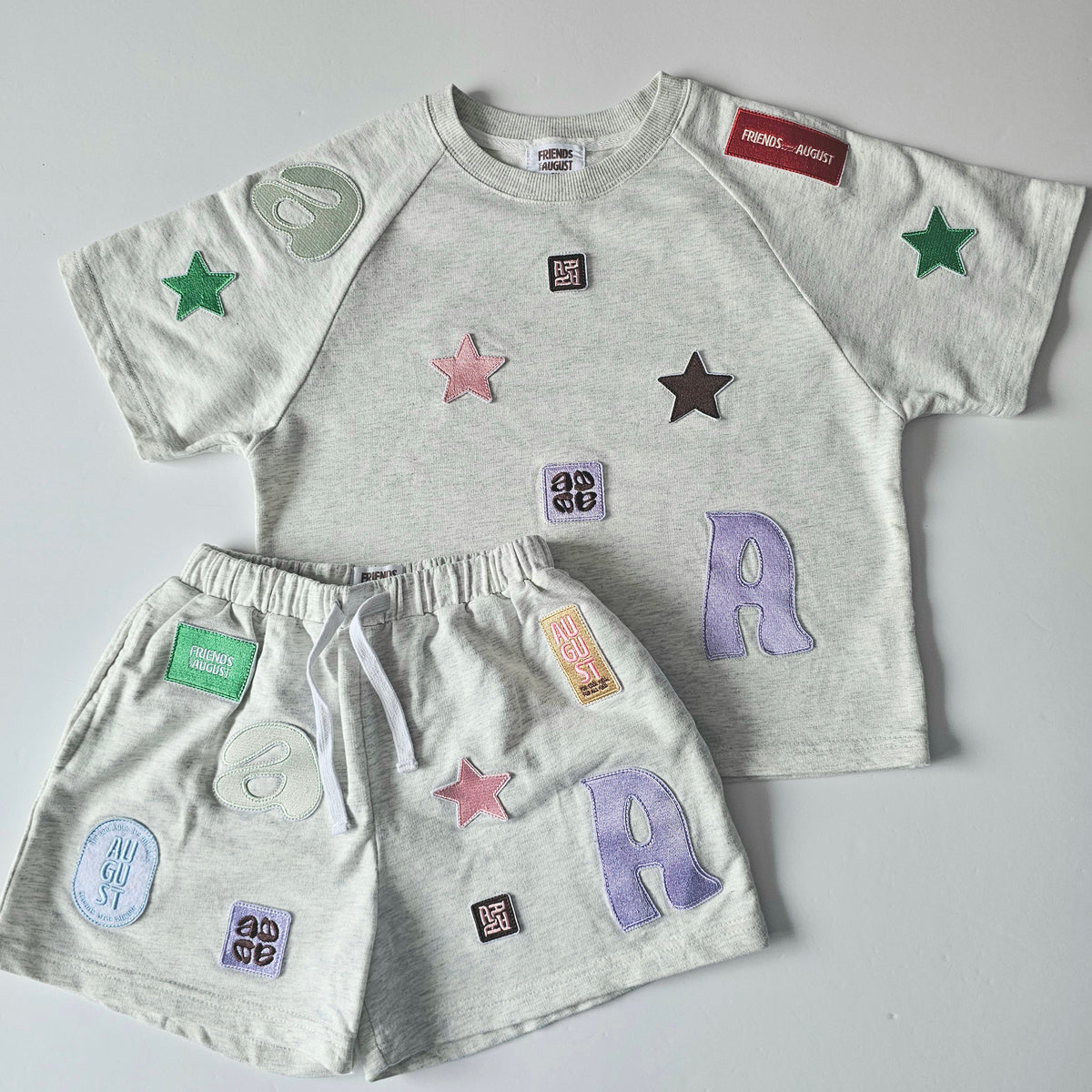 Friends with August Patch Pals Shorts & Tee Set - Size 5