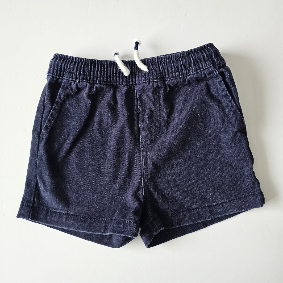 Seed Navy Logo Shorts - Size 12-18m