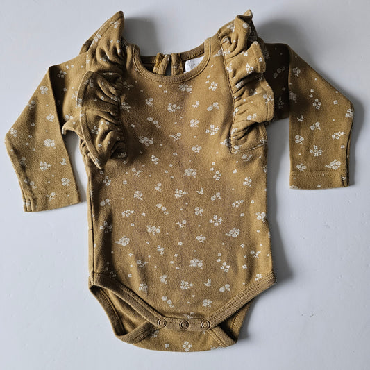 Jamie Kay Frill Floral Bodysuit - Size 3-6m
