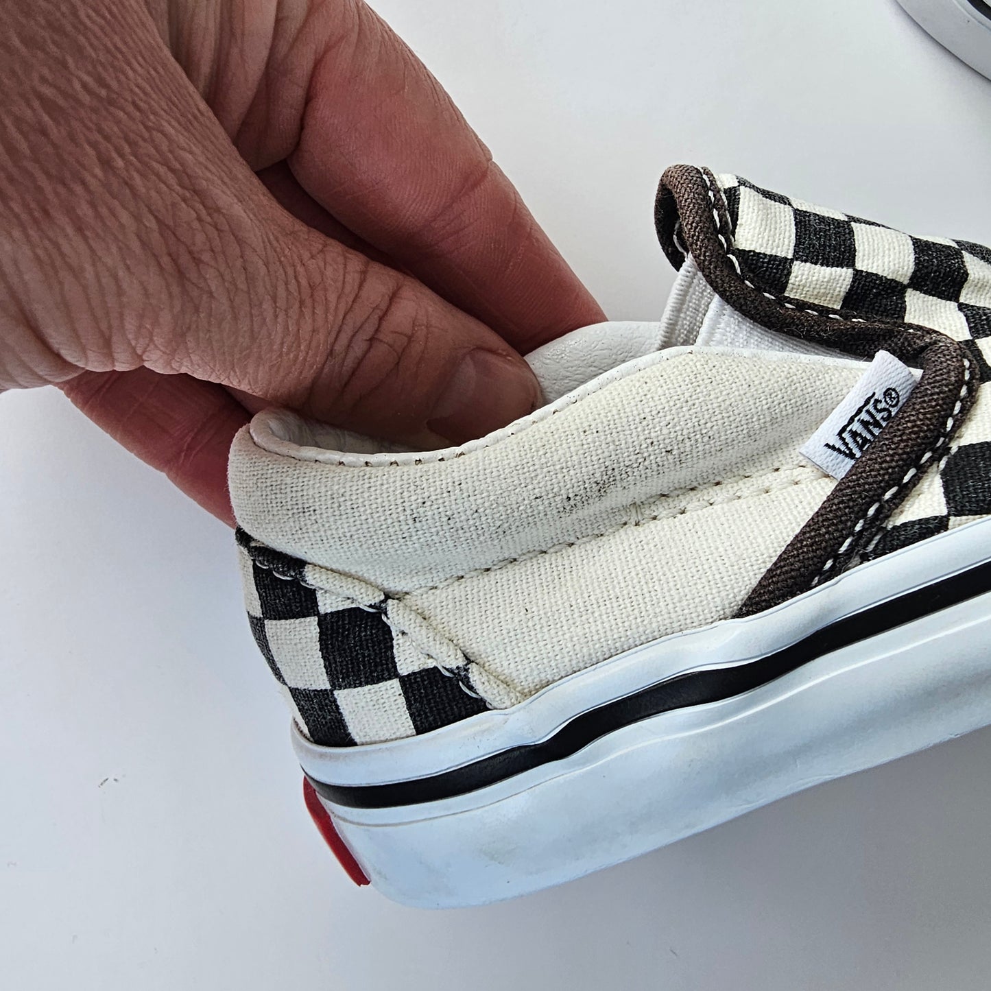 Checkerboard Slip-On Vans  - Size 5 US Toddler