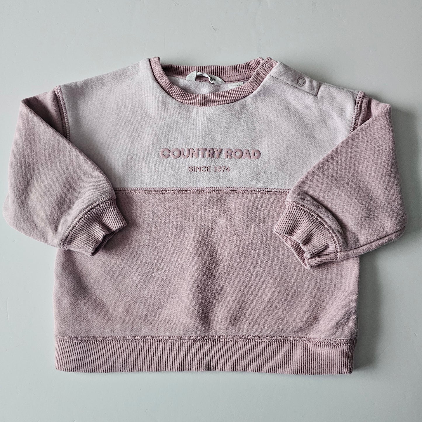 Country Road Logo Sweatshirt (minor flaw) - Size 12-18m
