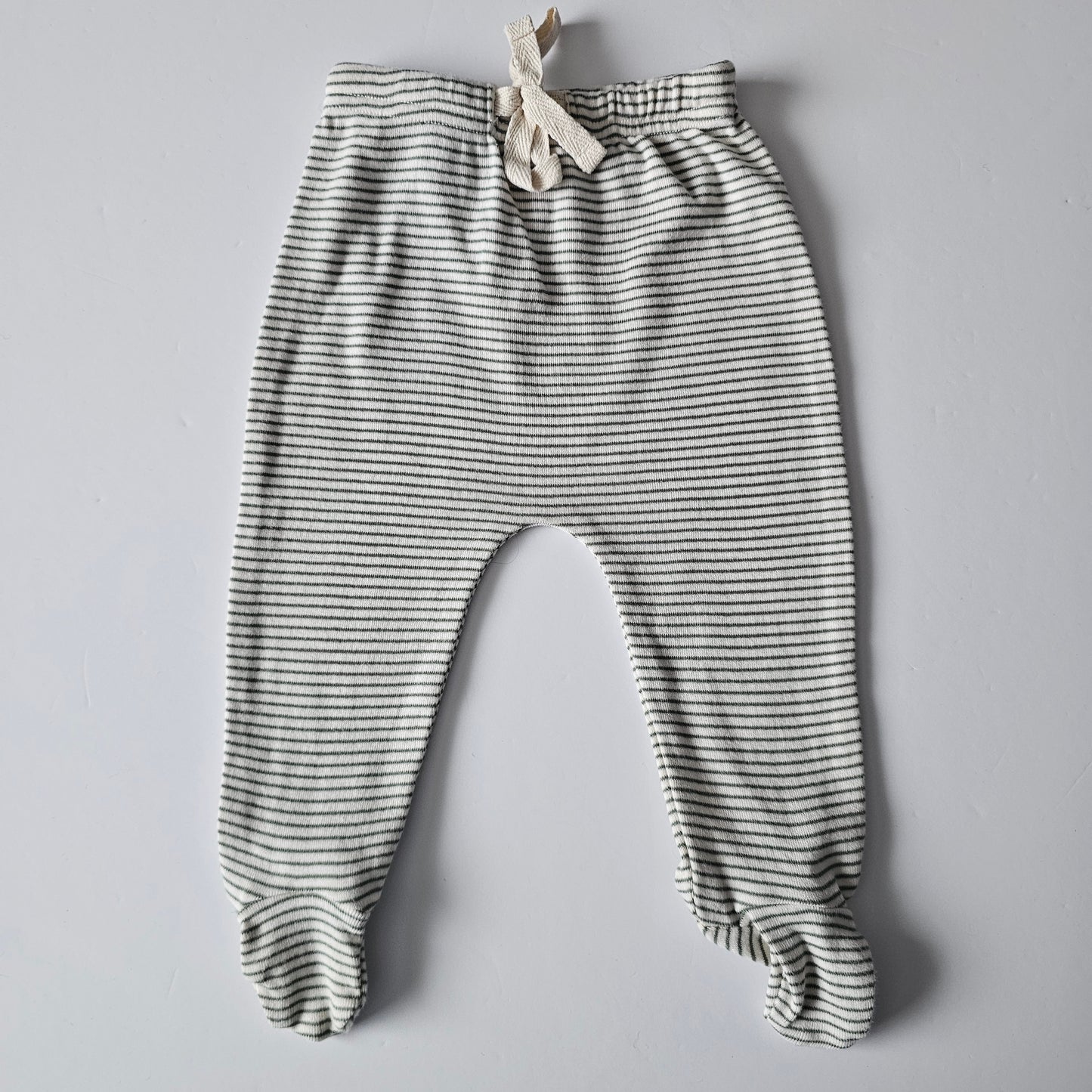 Nature Baby Footed Stripe Leggings - Size 0-3m