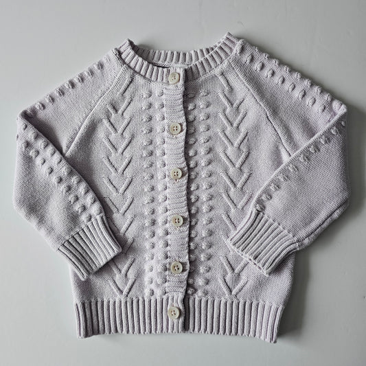 Jamie Kay Dewberry Marle Cable Knit Cardigan - Size 2