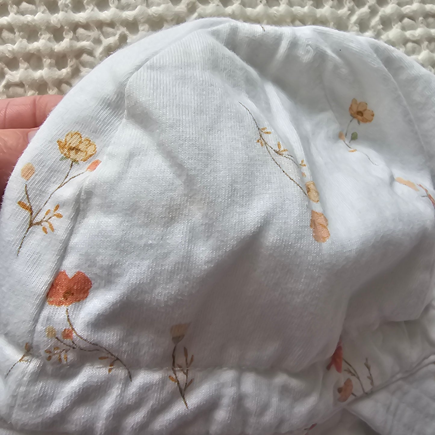Toshi Floral Flap Cap Baby Sunhat (minor flaw) - Size S