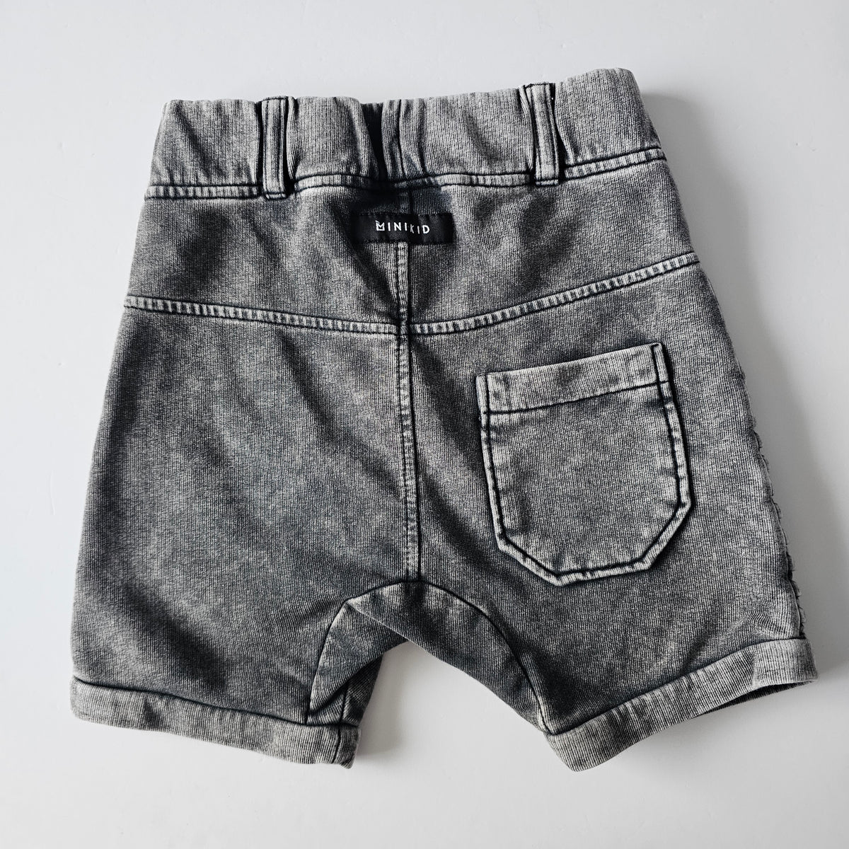 Minikid Acid Wash Shorts - Size 5-6
