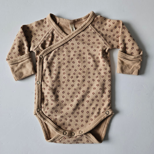 Quincy Mae Floral Bodysuit - Size NB