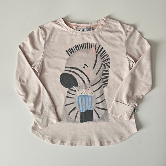 Minti Zebra Top - Size 4