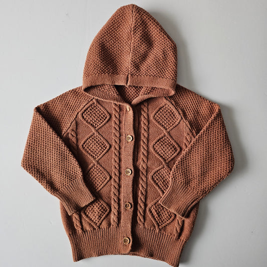 Jamie Kay Cooper Marle Hooded Knit Cardigan - Size 4