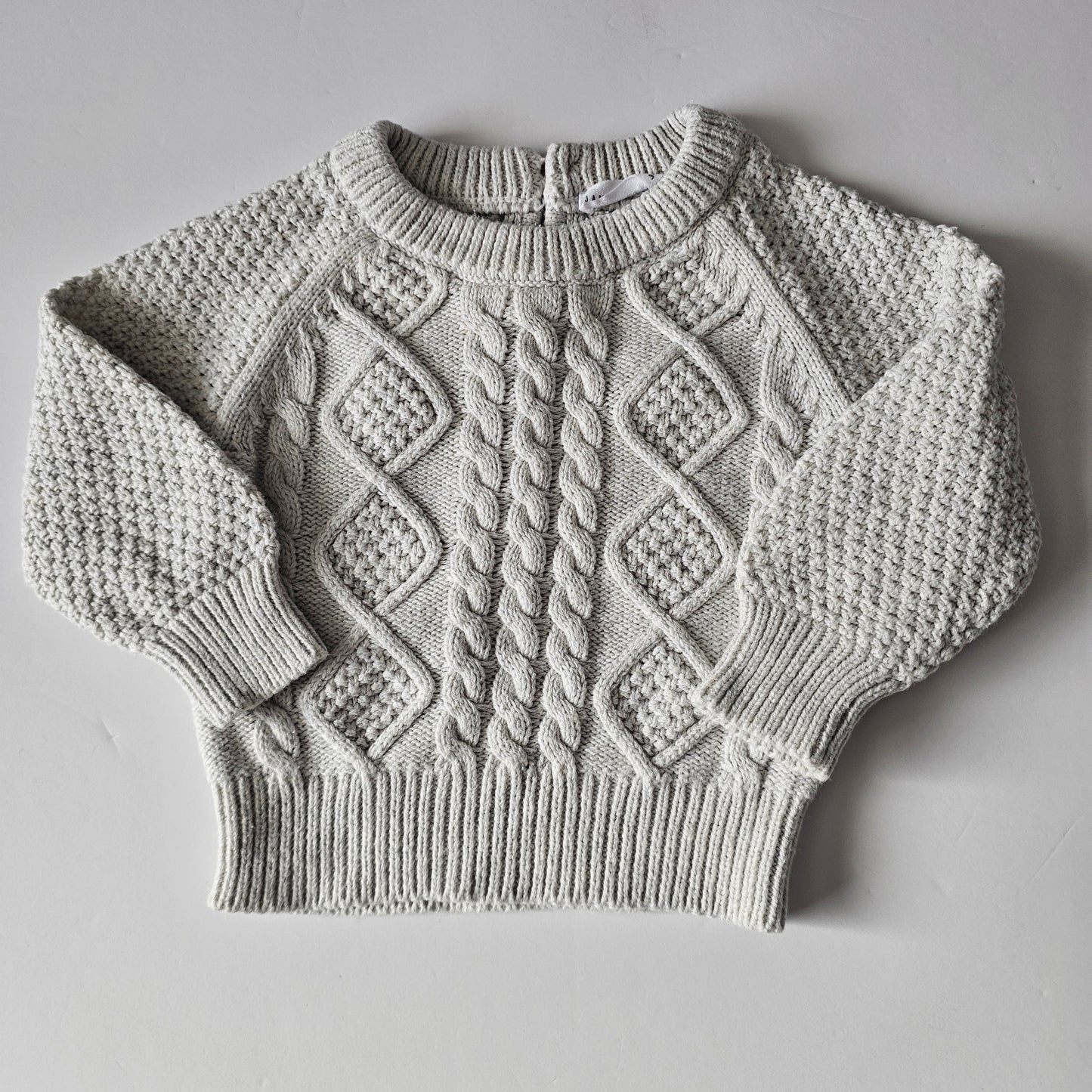 Jamie Kay Cable Knit Jumper - Size 3-6m