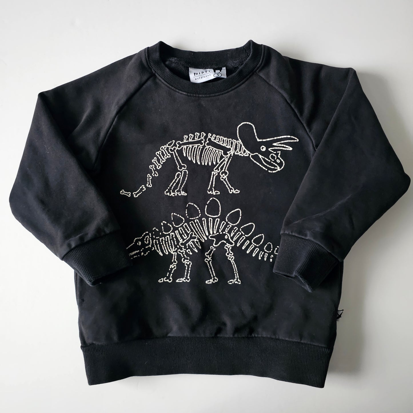 Minti Furry Dinosaur Sweatshirt (minor flaw) - Size 5