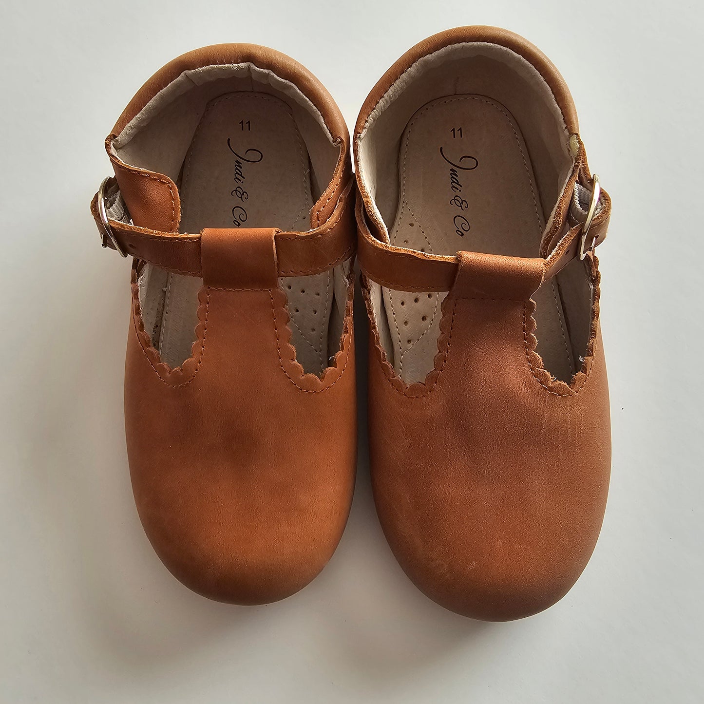 Indi & Co Leather T-Bar Shoes - Size 11 US