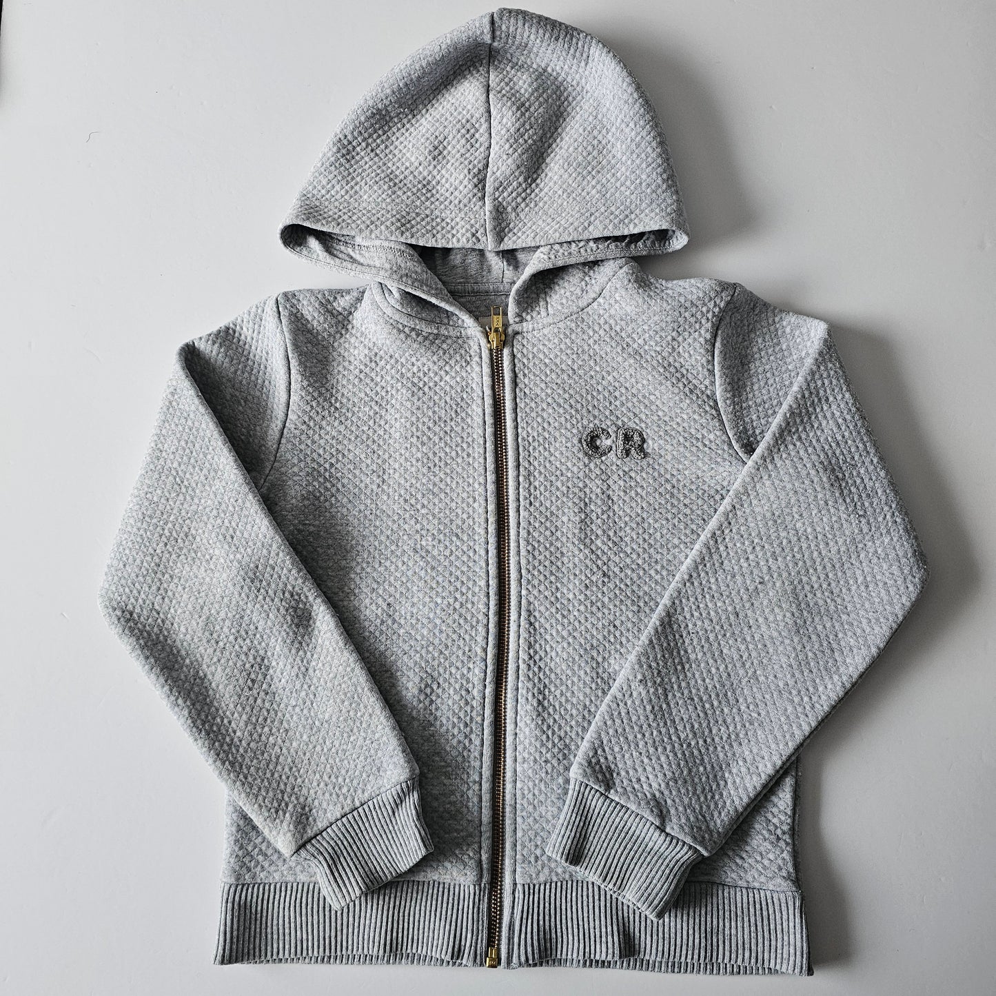 Country Road Quilted Logo Zip Hoodie (minor flaw) - Size 8 (best fit)