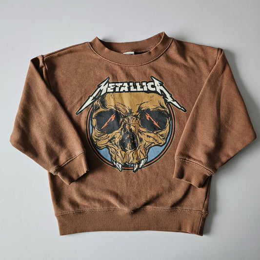 Cotton on Kids Metallica Sweatshirt - Size 7