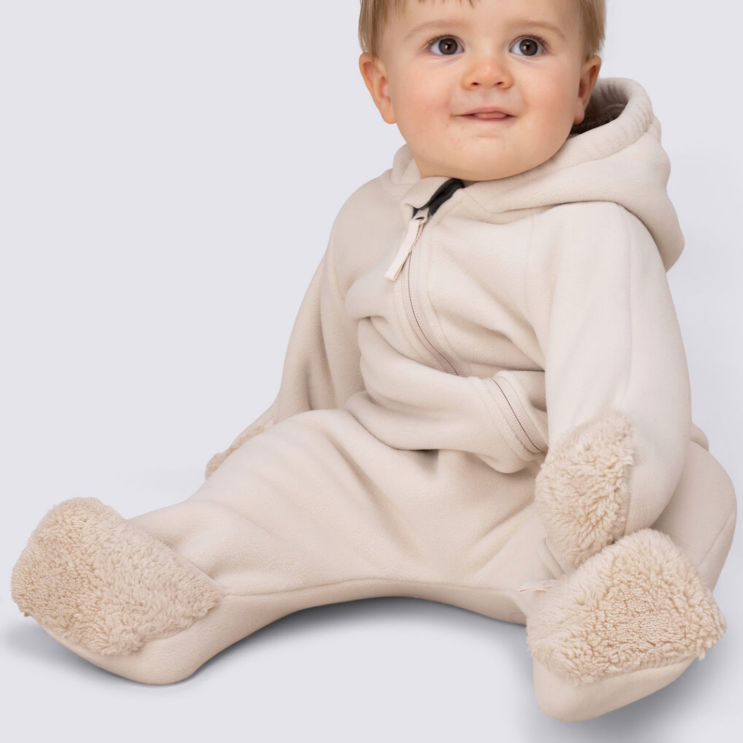 Macpac Baby Acorn Fleece Onsie - Size 2