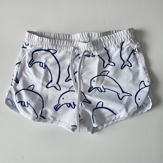 Minti Dolphin Board Shorts - Size 6-7