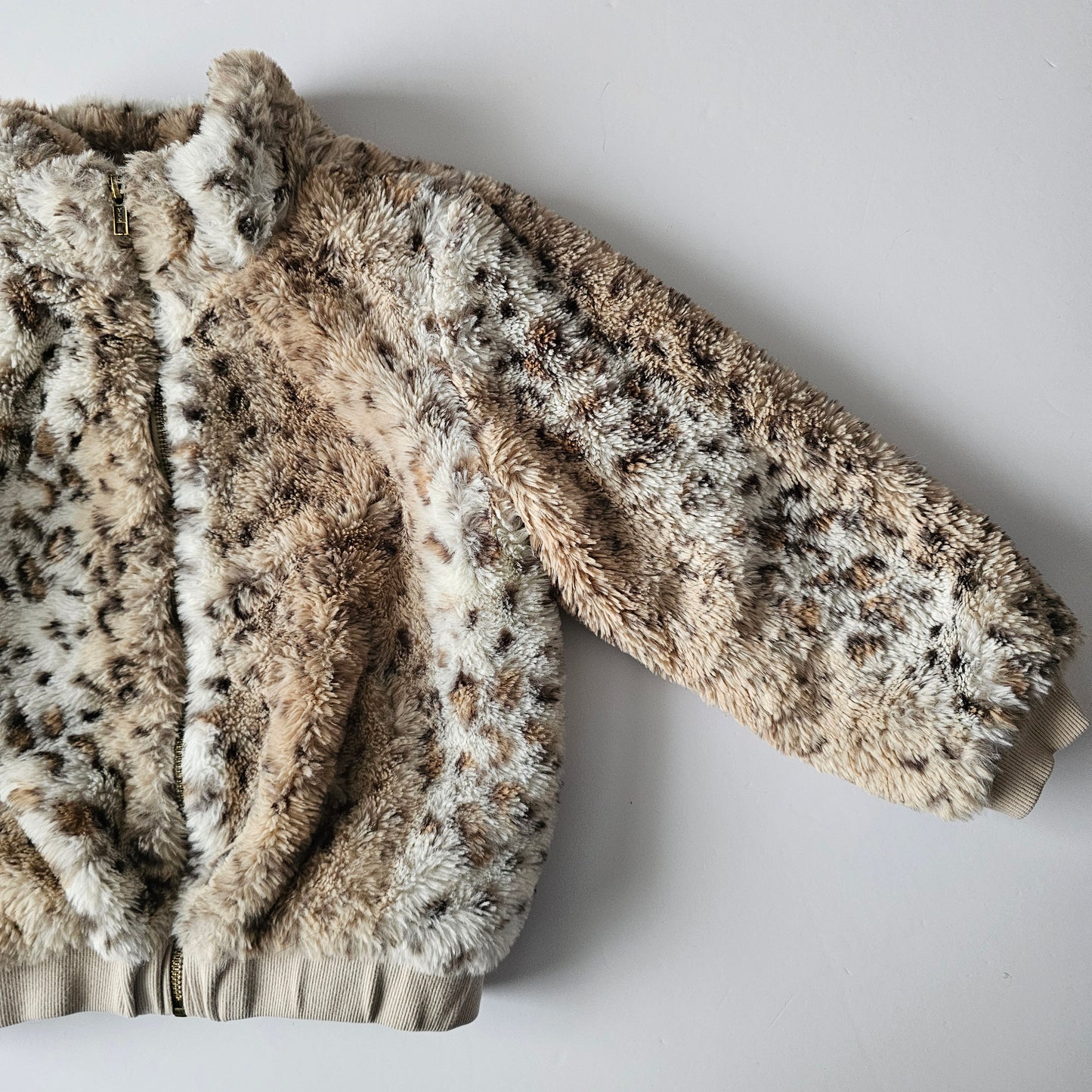 Mac & Elle Faux Fur Bomber Jacket - Size 5-6 (best fit)