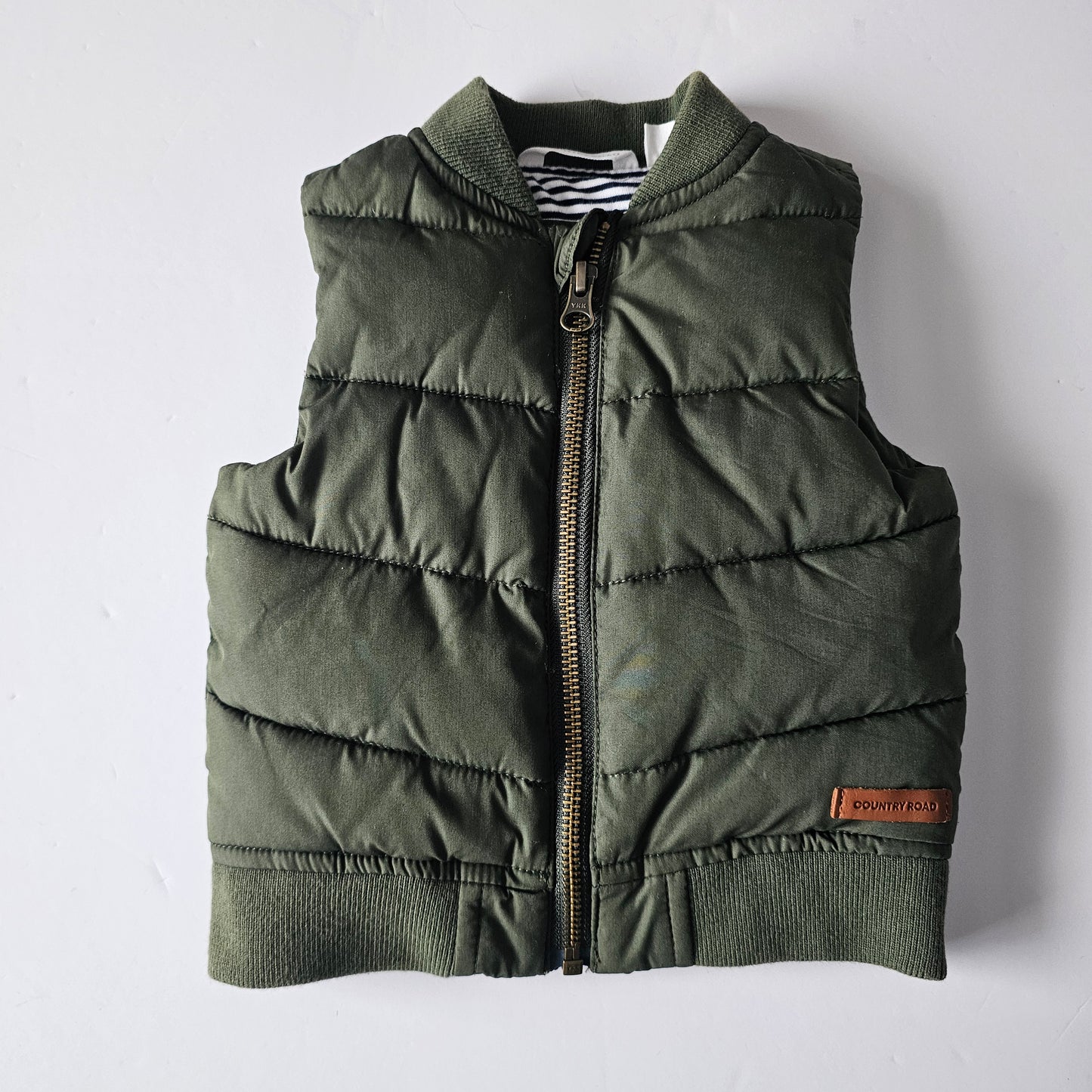 Country Road Puffer Vest - Size 3-6m