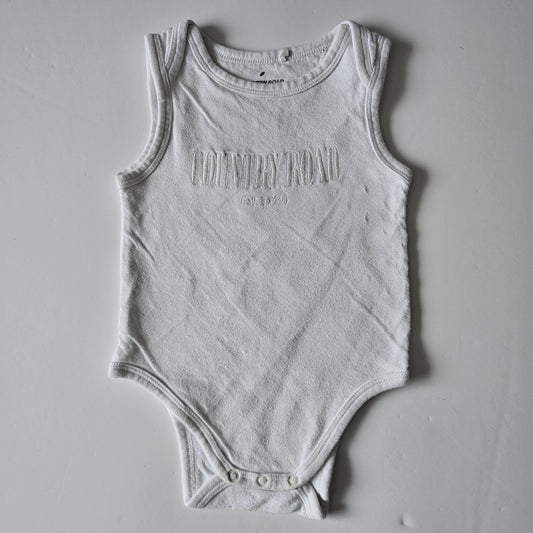 Country Road Heritage Singlet Bodysuit 6-12m