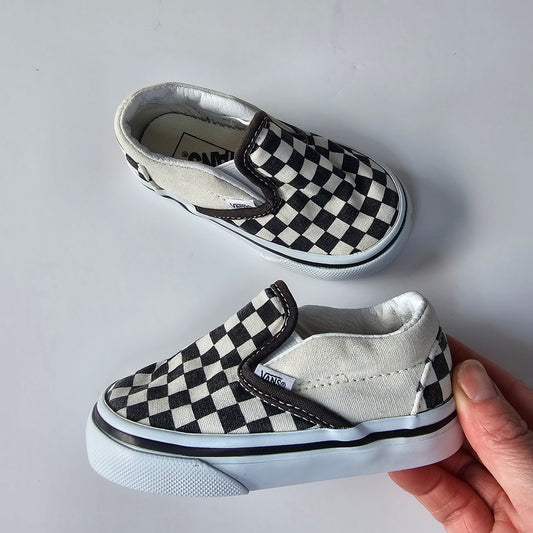 Checkerboard Slip-On Vans  - Size 5 US Toddler
