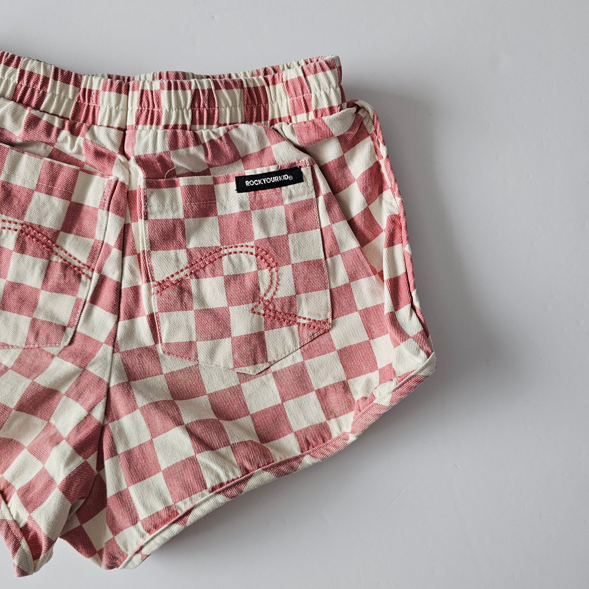 Rock your kid Checkerboard Shorts - Size 6