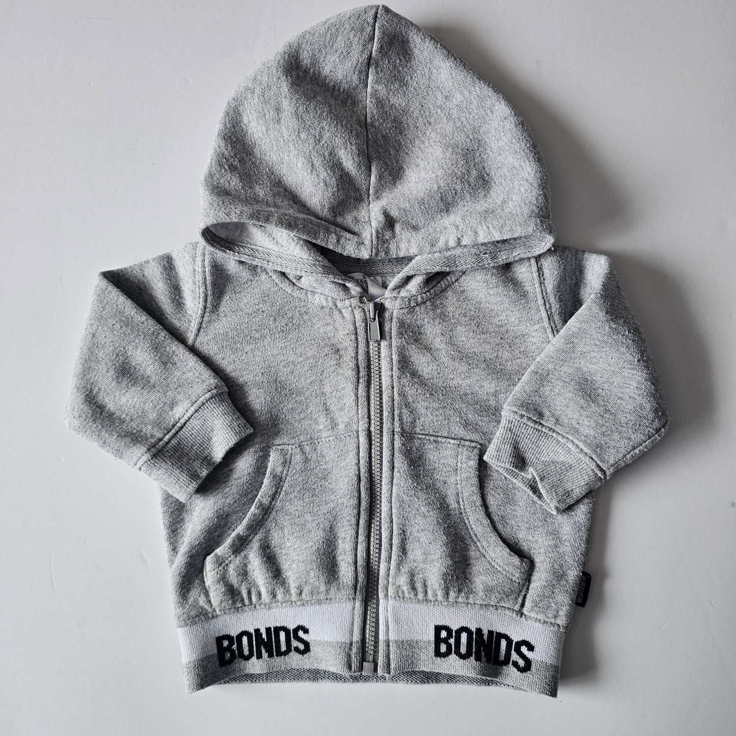 Bonds Zip Hoodie (minor flaw)  - Size 3-6m