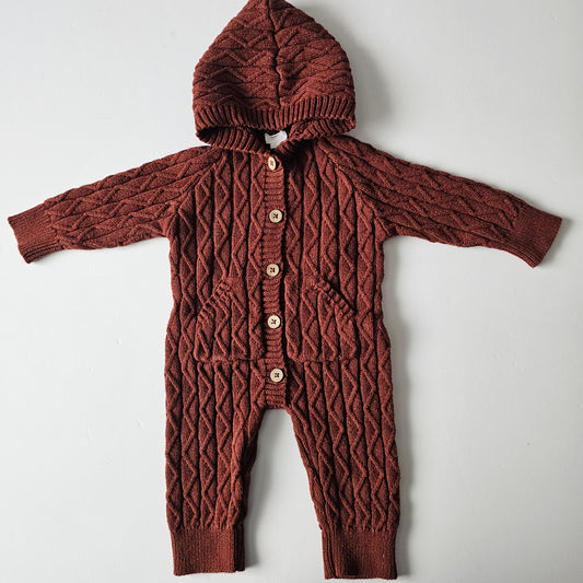 Jamie Kay Fox Marle Benjamin Knit Onepiece - Size 3-6m
