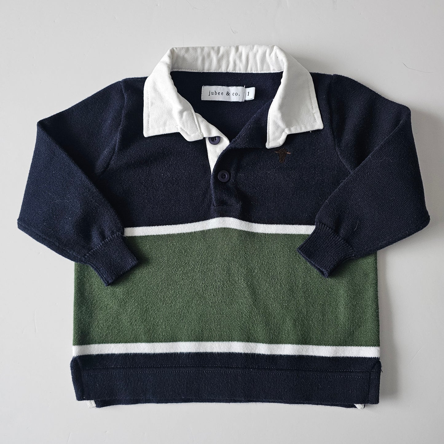 Jubee & Co Jimmy Knit Rugby Jumper - Size 1