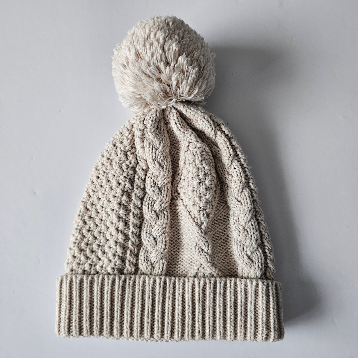 Jamie Kay Oatmeal Knit Beanie - Size Baby (0-24m)